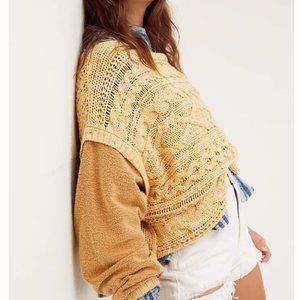 ⚡️NEW!! Free People Honey Cable Pullover - Honeyco